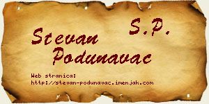 Stevan Podunavac vizit kartica